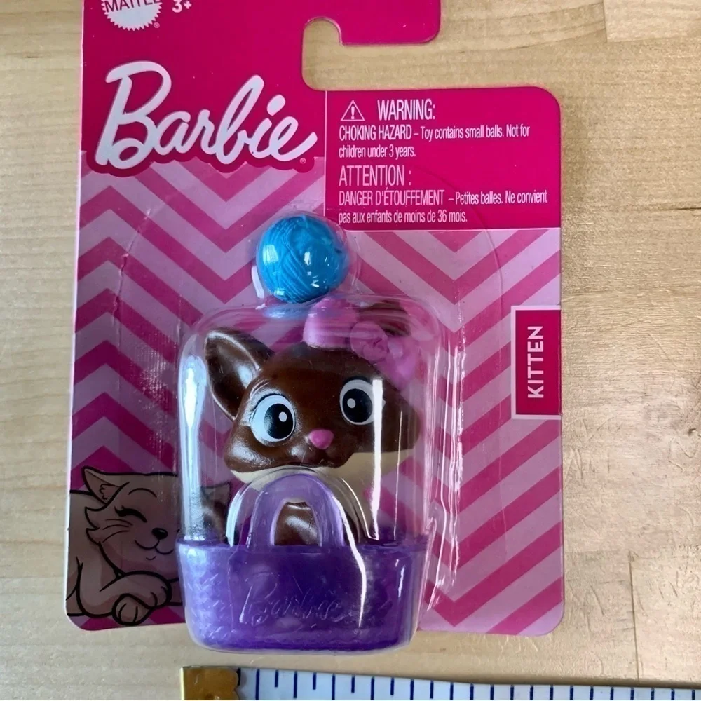 BARBIE Pet Animal Accessories with Tote Set of 3 Puppy Bunny Rabbit Kitt…